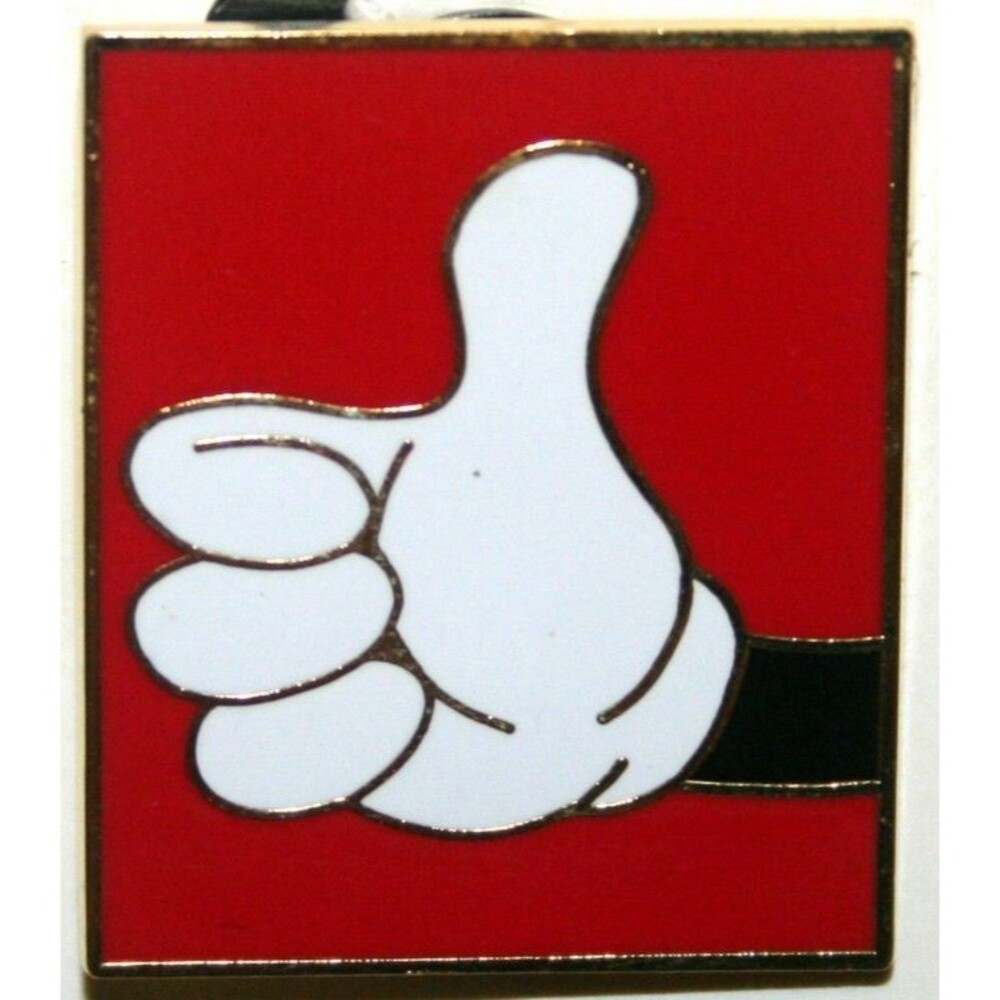 HKDL - Mickey Mouse Thumb - Red Background